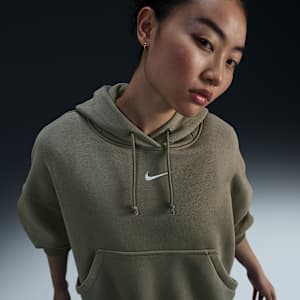 เสื้อมีฮู้ดแบบสวมขนาดโอเวอร์-โอเวอร์ไซส์ผู้หญิง Nike Sportswear Phoenix Fleece