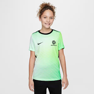 Australia Academy Pro Older Kids' Nike Dri-FIT Football Pre-Match Short-Sleeve Top