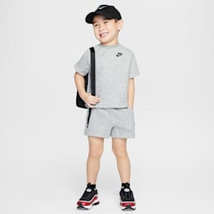 Nike Toddler Tech Fleece T-Shirt and Shorts Set