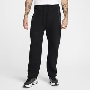 Pants de tejido Fleece con dobladillo abierto para hombre Nike Tech