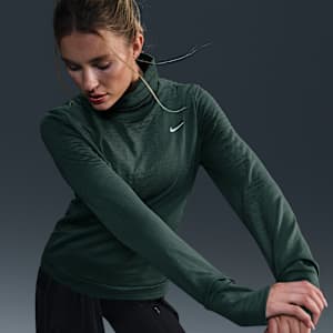 Playera de cuello de tortuga de running para mujer Nike Therma-FIT Swift Element