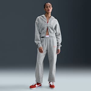 Pantaloni tuta a vita alta Nike Sportswear Phoenix Fleece – Donna