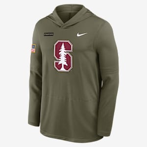 Stanford 2025 Military Appreciation Men's Nike Dri-FIT College Long-Sleeve Hooded Top
