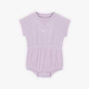 Nike Essentials Baby (0-9M) Jacquard Towel Terry Romper