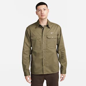 เสื้อสเก็ตบอร์ดติดกระดุมแขนยาวแบบทอ Nike SB