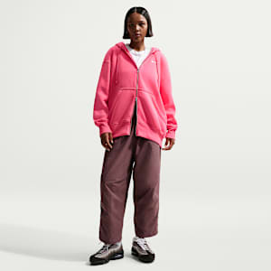 Pants de tejido Woven de tiro alto oversized para mujer Nike Sportswear