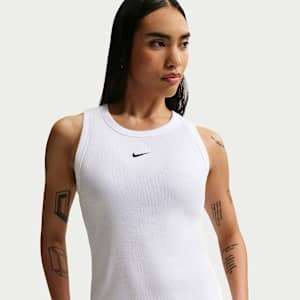 Playera de tirantes de tela de canalé ajustada para mujer Nike Sportswear