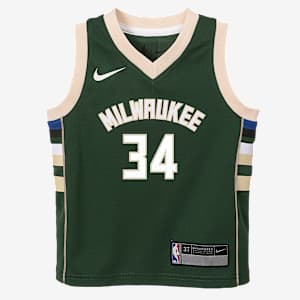 Giannis Antetokounmpo Milwaukee Bucks Icon Edition Toddler (2T) Nike NBA Swingman Jersey