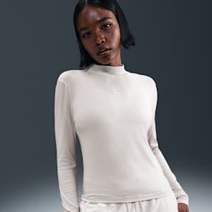 Playera de manga larga slim con cuello alto para mujer Nike Sportswear Chill Knit