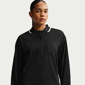 Nike Sportswear Women's Oversized Button-Down Jersey Top