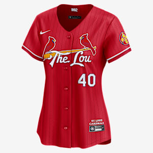 Jersey Nike Dri-FIT ADV de la MLB Limited para mujer Willson Contreras St. Louis Cardinals City Connect