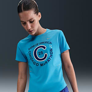 Playera de correr de manga corta Dri-FIT para mujer Nike Swift