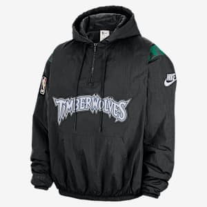 Minnesota Timberwolves Hardwood Classics Men's Nike Therma-FIT NBA 1/2-Zip Hoodie