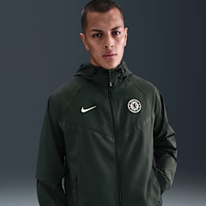 Chelsea FC Tech Windrunner Men's Nike Soccer Woven Full-Zip Jacket