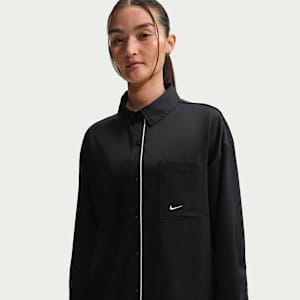 Nike Sportswear Women's Oversized Satin Long-Sleeve Top