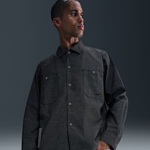 Nike Life Men's Chambray Long-Sleeve Painter's Shirt
