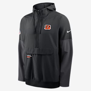 Cincinnati Bengals Well Rounded Anorak Men's Nike NFL 1/2-Zip Hooded Jacket