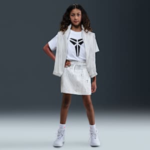 Falda de tejido Woven ligera para niña talla grande Kobe