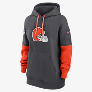 Sudadera con gorro sin cierre Nike de la NFL para mujer Cleveland Browns Sideline Essential