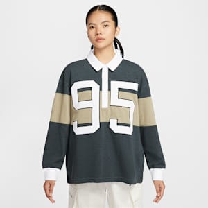 Nike Sportswear Women's Long-Sleeve Graphic Polo Top
