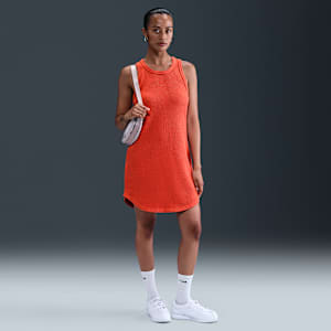 Vestido de tirantes con diseño tipo waffle para mujer Nike Sportswear Chill Knit