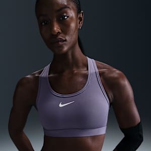 Bra deportivo con almohadillas para mujer Nike Swoosh Medium Support