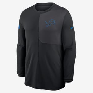 Playera de manga larga Nike Dri-FIT NFL para hombre Detroit Lions Sideline Coach