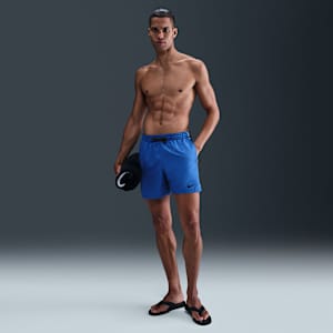 Shorts de playa o alberca de 13 cm para hombre Nike Swim Logo Tape Lap