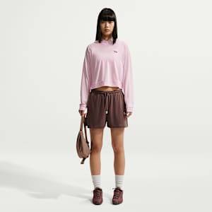 Shorts ligeros de tiro alto para mujer Nike Sportswear Chill Knit