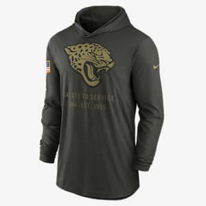 Jacksonville Jaguars Salute to Service Sideline Men’s Nike Dri-FIT NFL Long-Sleeve Hooded Top