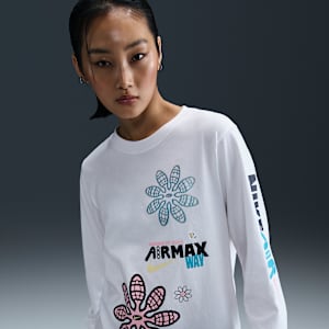 나이키 스포츠웨어 여성 루즈 긴팔 그래픽 티셔츠