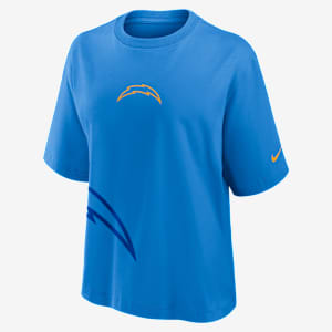 Playera Nike de la NFL para mujer Los Angeles Chargers Boxy