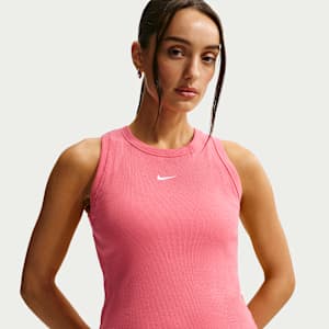 Playera de tirantes de tela de canalé ajustada para mujer Nike Sportswear