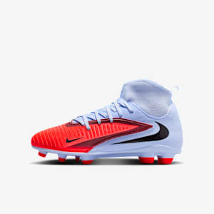 Tacos de fútbol para terrenos múltiples para niños grandes Nike Jr. Phantom 6 High Club