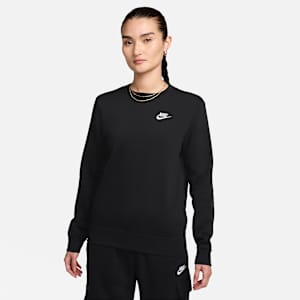 เสื้อวอร์มคอกลมผู้หญิง Nike Sportswear Club Fleece