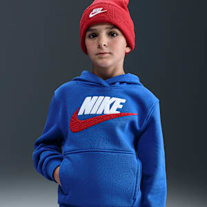 Sudadera con gorro de tejido Fleece para niños talla grande Nike Sportswear Club