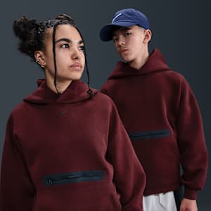 Nike Sportswear Tech Fleece Big Kids' (Boys') Oversized Pullover Hoodie