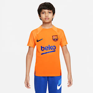FC Barcelona Strike 大童 Nike Dri-FIT 短袖足球上衣