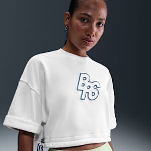 Nike Sportswear Phoenix Fleece Women's Short-Sleeve Cropped French Terry Top