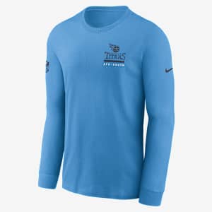 Tennessee Titans Sideline Team Issue Men's Nike Dri-FIT NFL Long-Sleeve T-Shirt