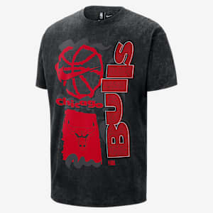 Playera Nike de la NBA Max90 para hombre Chicago Bulls Courtside