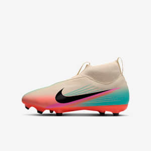 Tacos de fútbol  para terrenos múltiples de corte high para niños grandes Nike Jr. Mercurial Superfly 10 Academy "Sam Kerr"