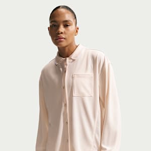 Nike Sportswear Women's Oversized Button-Down Jersey Top