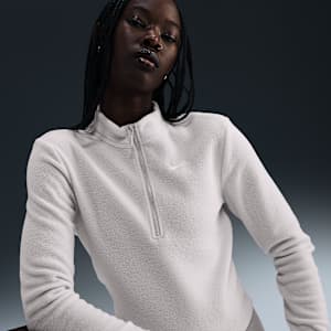 Nike Sportswear Phoenix Plush Women's Slim Long-Sleeve Cozy Fleece 1/2-Zip Top