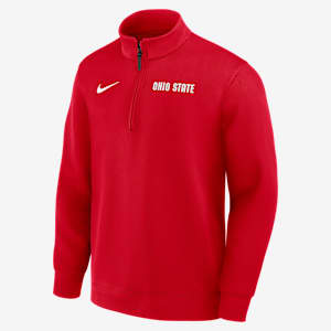 Ohio State Coaches Men's Nike Dri-FIT College Long-Sleeve 1/2-Zip Top