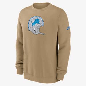 Detroit Lions Swing Pass Rewind Club Men's Nike NFL Pullover Crew