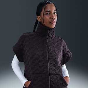 Oversized Nike Sportswear Phoenix Fleece-jacquardvest til kvinder