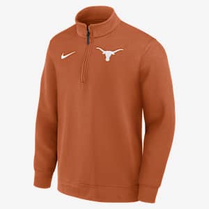 Texas Coaches Men's Nike Dri-FIT College Long-Sleeve 1/2-Zip Top