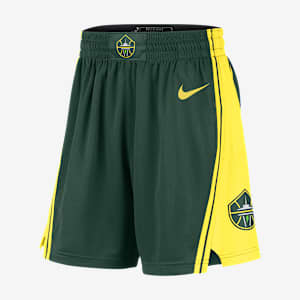 Shorts Nike Dri-FIT de la WNBA Victory para mujer Seattle Storm 2025 Explorer Edition