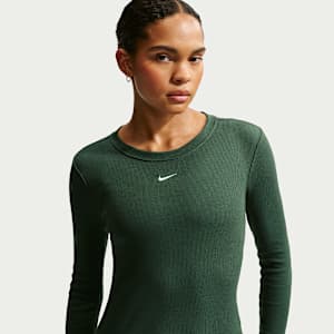 T-shirt à manches longues côtelé et ajusté Nike Sportswear pour femme